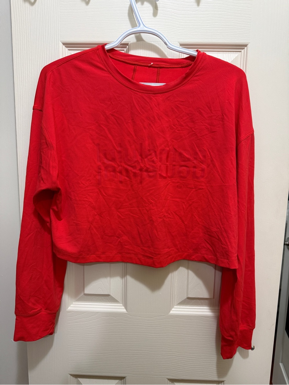 lululemon Muscle Love Long Sleeve Shirt *Motif Love Red